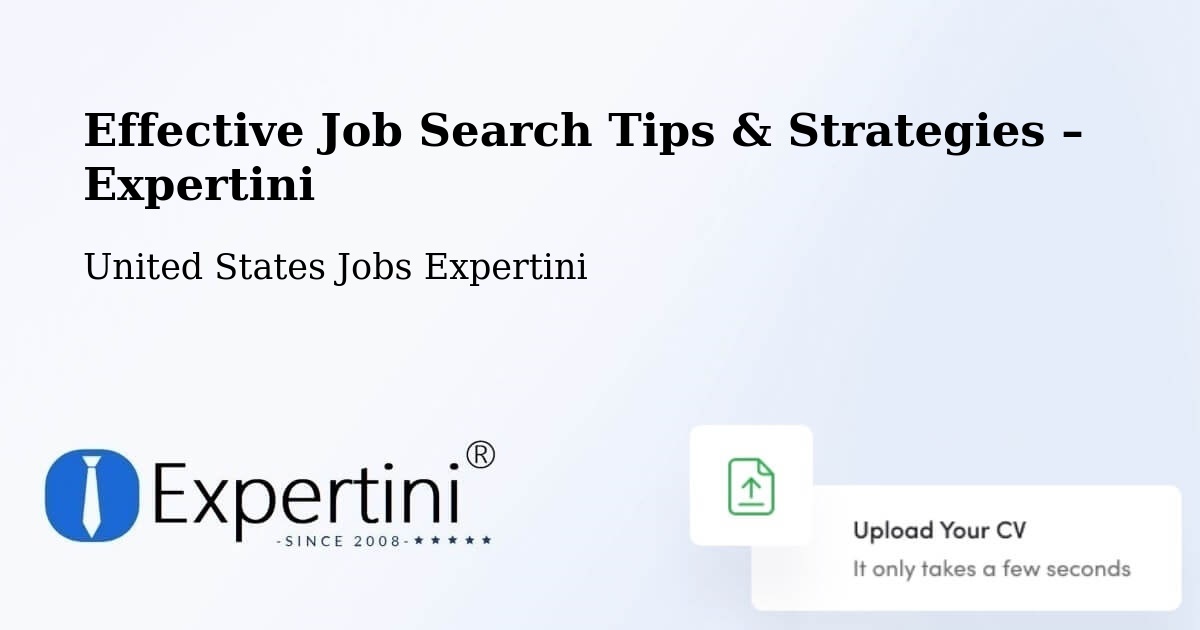 Job Search Tips & Strategies for Job Seekers – Canton - Canton, United States Jobs Expertini